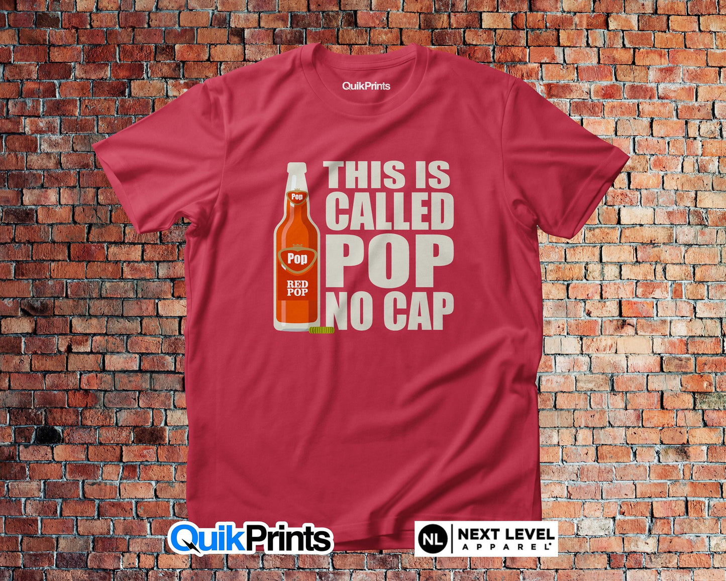 Pop No Cap Custom Made T-Shirts - Adult, Youth & Big Sizes