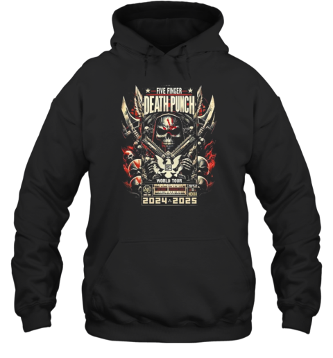 Five Finger Death Punch World Tour 2024 2025 Knucklehead Reaper T-Shirt