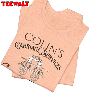 Colins Carriage Short Sleeve , Trendy Penelope And Colin Bridgerton Shirt Tank Top