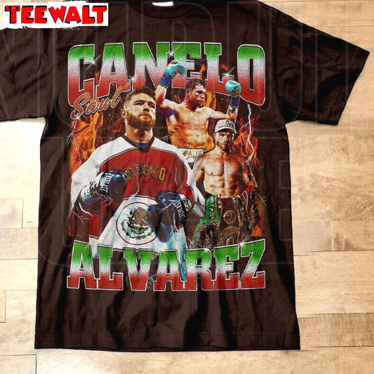 Vintage Style Canelo Alvarez T Shirt, Groovy Jaime Munguia Shirt Unisex Hoodie