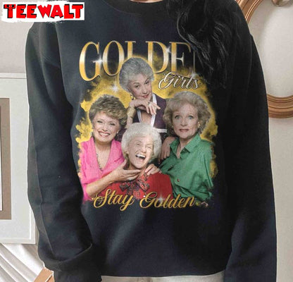 Golden Girls Thug Life Shirt, Comfort Golden Girls Short Sleeve Crewneck Sweatshirt