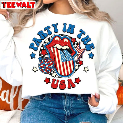 Awesome Fourth Of July Unisex Hoodie, Cool Design Party In The Usa