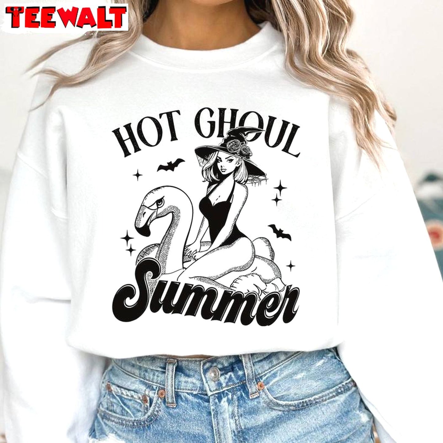 Spooky Mama Sweatshirt , New Rare Hot Ghoul Summer Shirt Long Sleeve