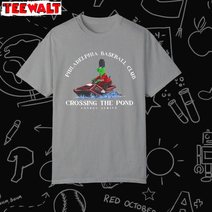 Crossing The Pond Comfort Colors Sweatshirt , Philadelphia Basketball Club Crewneck Tee Tops