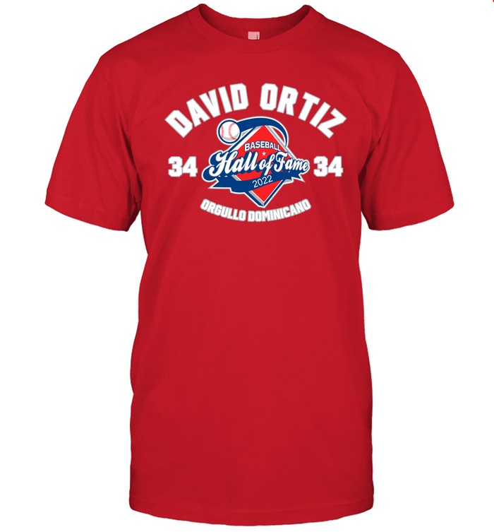 David Ortiz Orgullo Dominicano Baseball Hall Of Fame 2022 Shirt