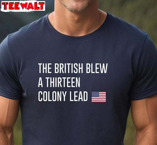 British Blew 13 Colony Lead Limited Shirt, Unique Baseball Long Sleeve Tee Tops