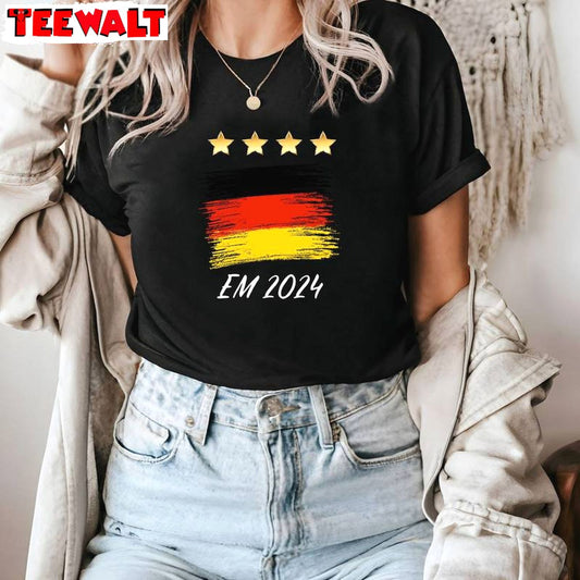 Germany Flag With Stars Em 2024 Shirt, Germany European Championship Hoodie