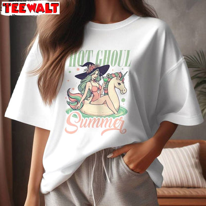 New Rare Hot Ghoul Summer Shirt, Summer Vibe Unisex T Shirt Crewneck