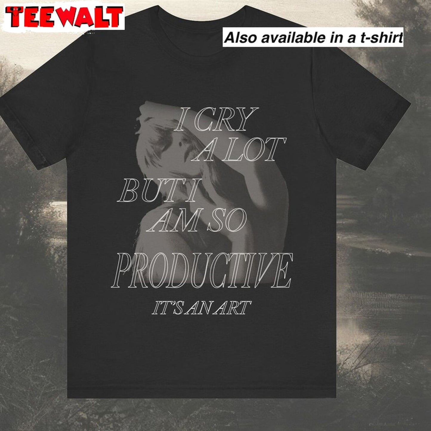 I Cry A Lot But I Am So Productive Shirt, Broken Heart Song Short Sleeve Hoodie