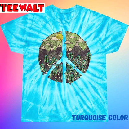 Peaceful Landscape Nature Symbol Unisex Tie Dye Tee