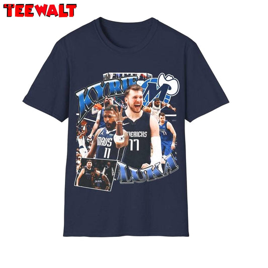 Luka Doncic And Kyrie Irving Dallas Long Sleeve , Trendy Basketball Luka Doncic Shirt Sweater