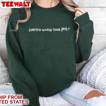 Fate World Tour Shirt, Enhypen Tour 2024 Crewneck Sweatshirt T-shirt