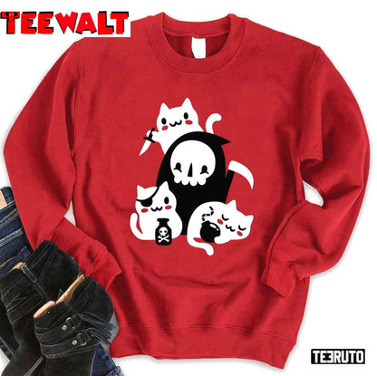 Deaths And Little Helpers Pirate Kitty Unisex Sweatshirt