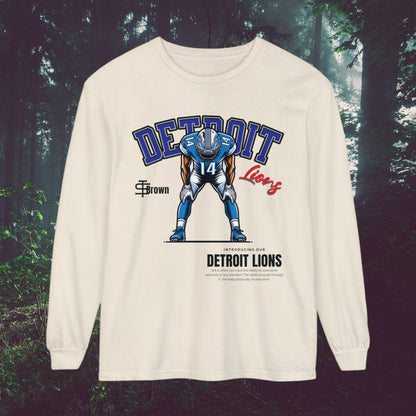 Detroit Lions Long Sleeve T-Shirt, Nfl Fan Apparel, Gift Tee