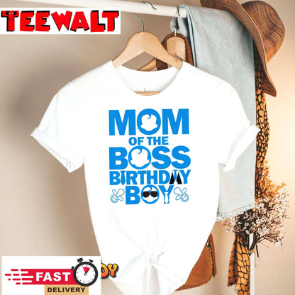 Mom And Dad Boss Birthday Boy Baby Family Party Decorations T-Shirt