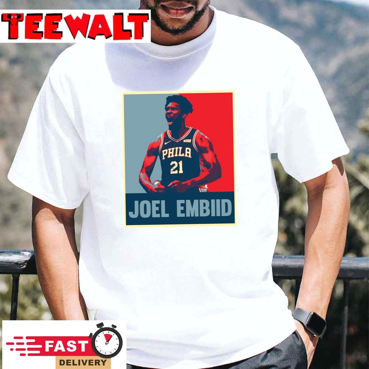 Philadelphia 76ers T Shirt Joel Embiid Basketball Team Gift Fan