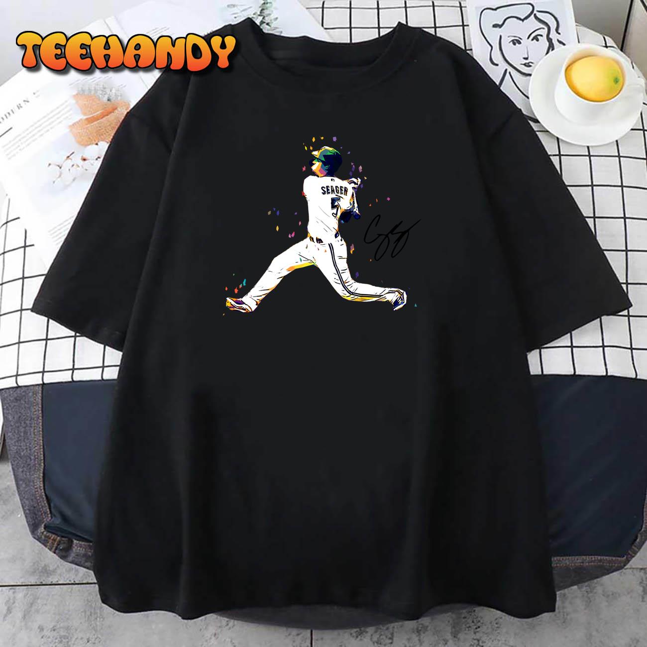 5 Corey Seager Los Angeles Dodgers Signature T-shirt