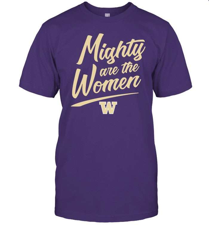 Courtney Gano Wearing Washington Softball Mighty Are The Women Tee