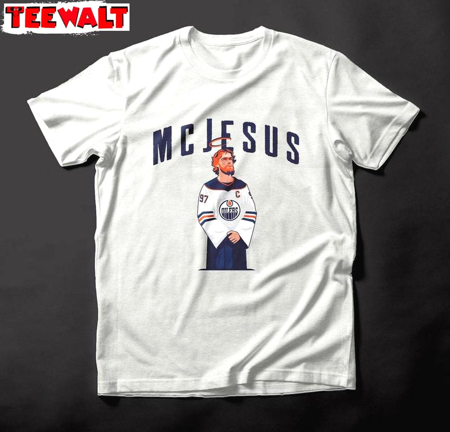 Connor Mcdavid Short Sleeve , Retro McJesus Shirt Long Sleeve