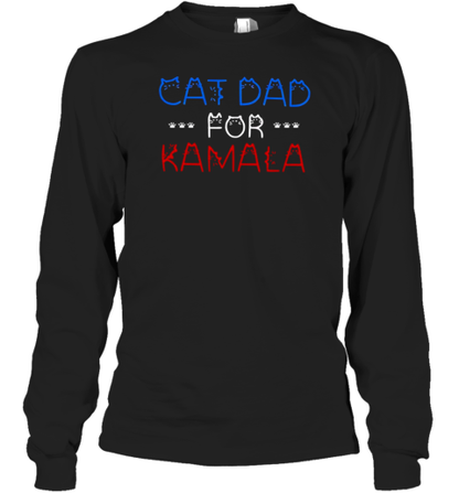 Cat Dad For Kamala President Harris 2024 T-Shirt