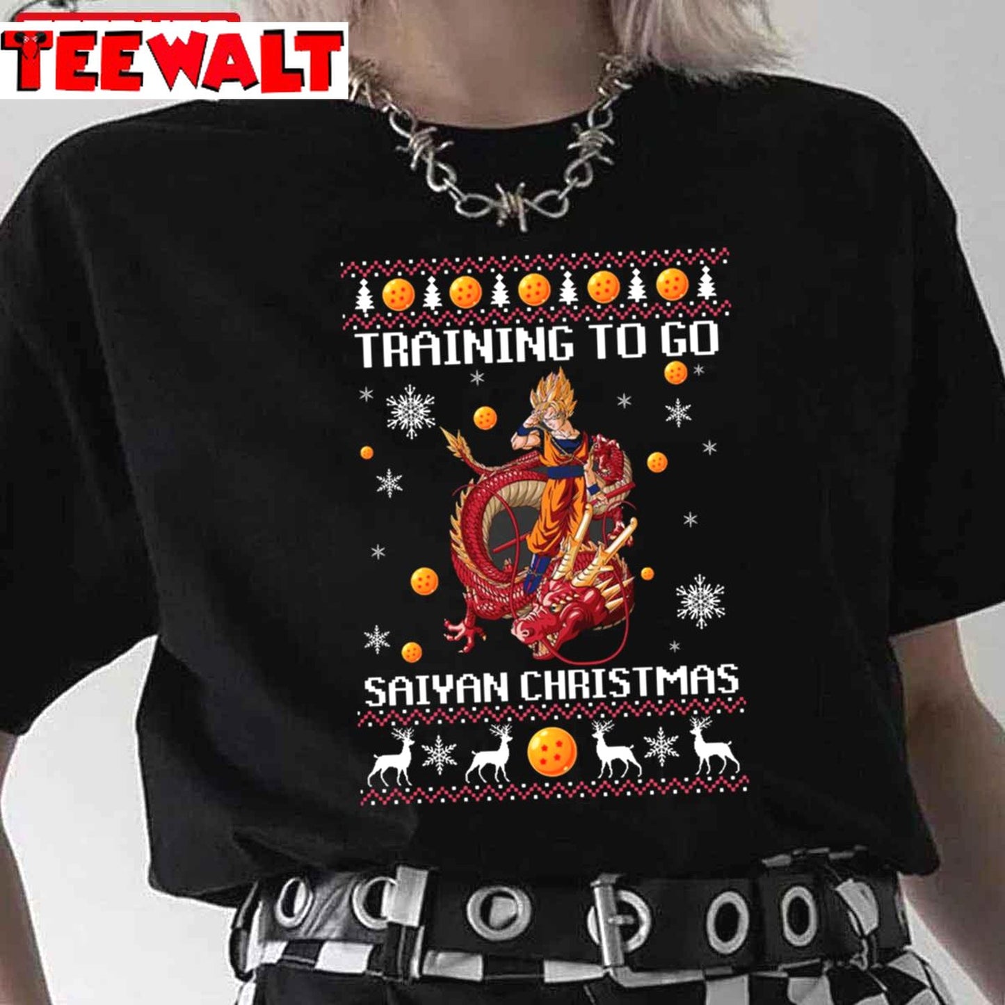 Training To Go Saiyan Christmas Dragon Ball Unisex T-Shirt