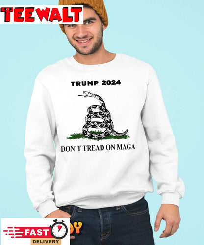 Trump 2024 Don't Tread On MAGA Snake Rattlesnake On Grass T-Shirt