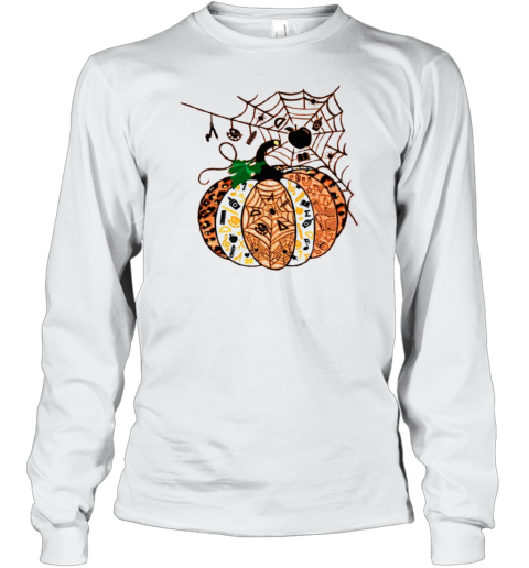 Halloween Pumpkins With Spider Webs T-Shirt