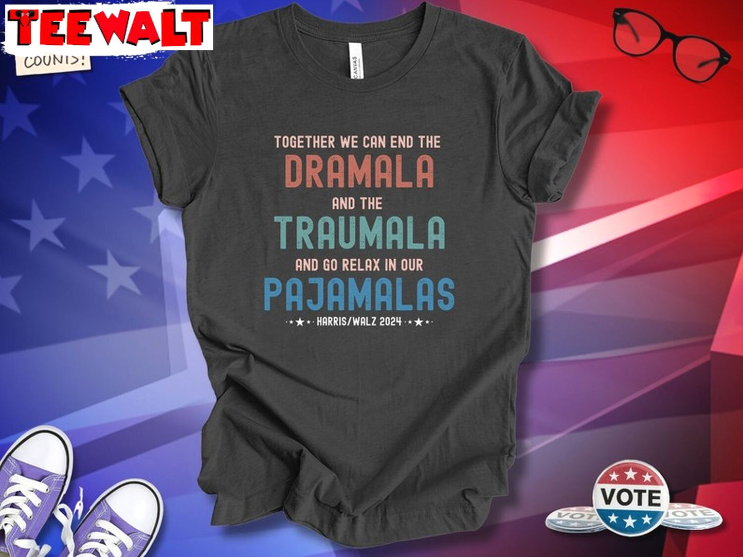 Humorous Funny Dramala Traumala Pajamalas Shirt