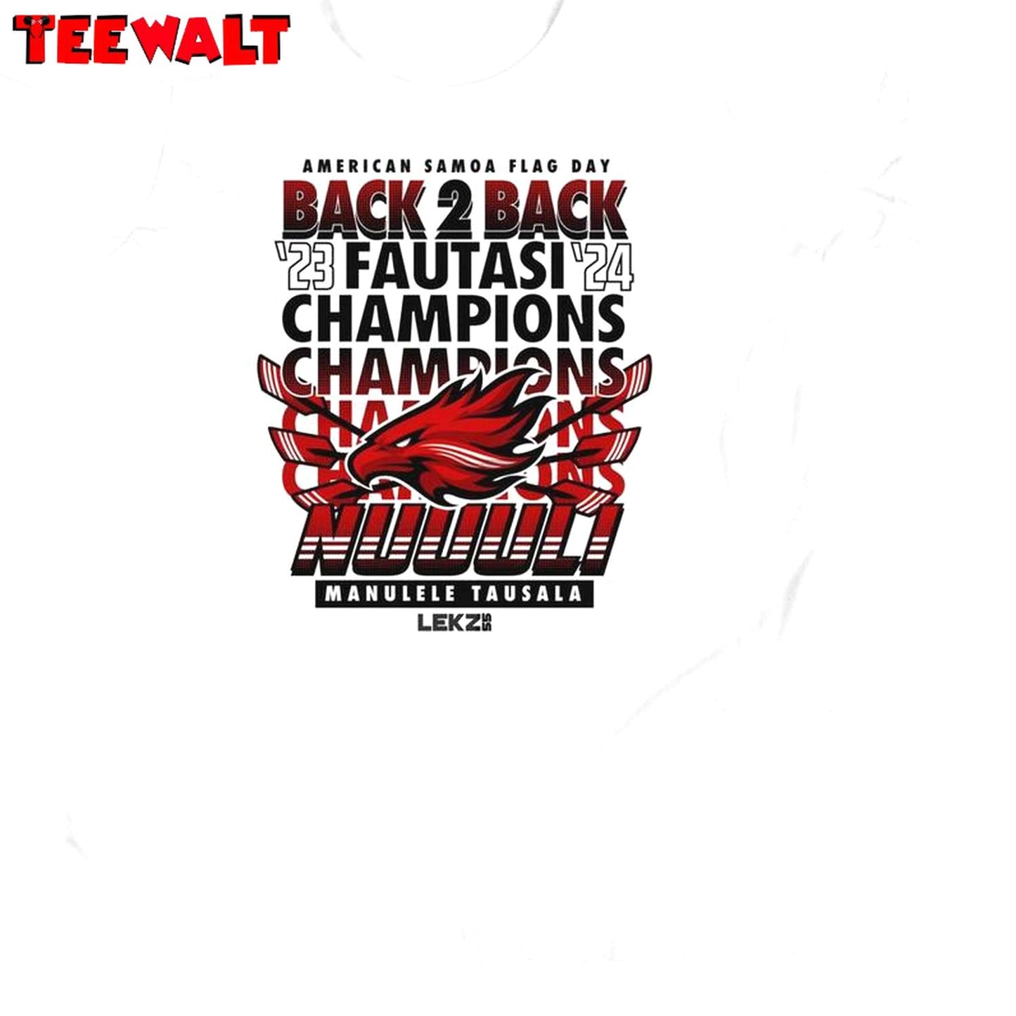 Youth Manulele Tausala Back 2 Back Crewneck, Fautasi Champions Hoodie