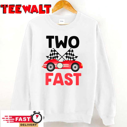 Two Fast Birthday Shirt 2 Fast 2 Curious Decorations 2nd T-Shirt