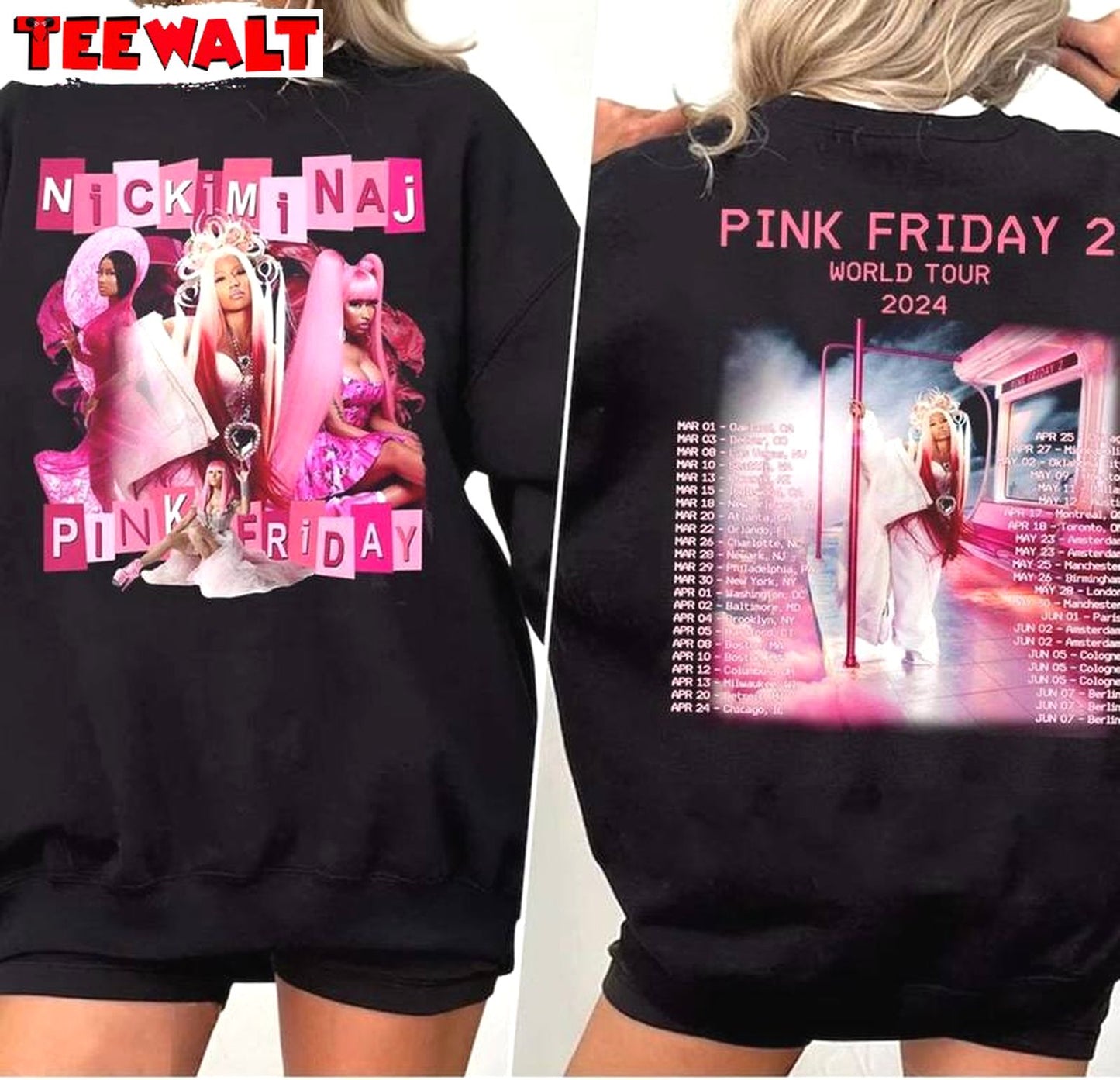 Limited Nicki Minaj Pink Friday Shirt, Vintage Nicki Minaj World Hoodie