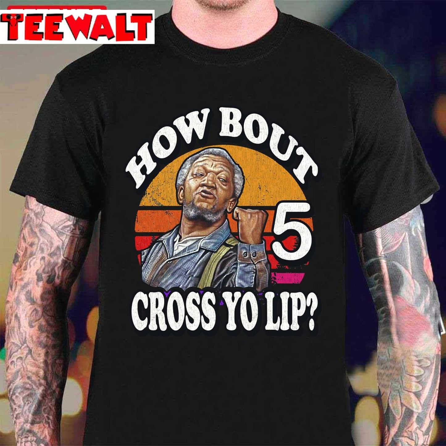 How Bout 5 Cross Yo Lip Fred Vintage Unisex T-Shirt