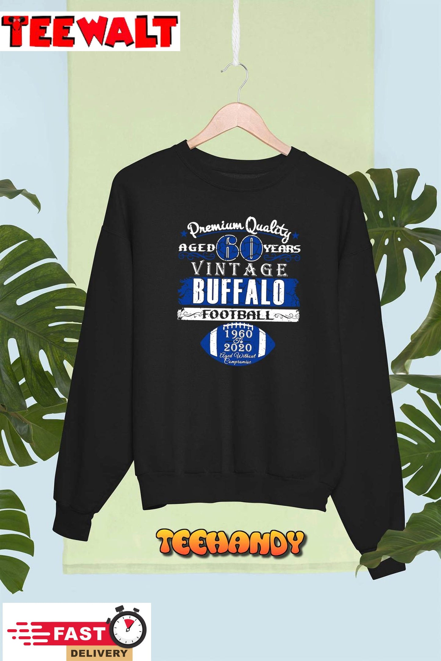 Buffalo Football Fan 60 Years Vintage 1960 Unisex T-Shirt