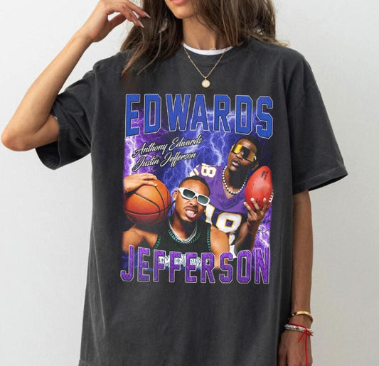 Anthony Edwards & Justin Game Day Shirt