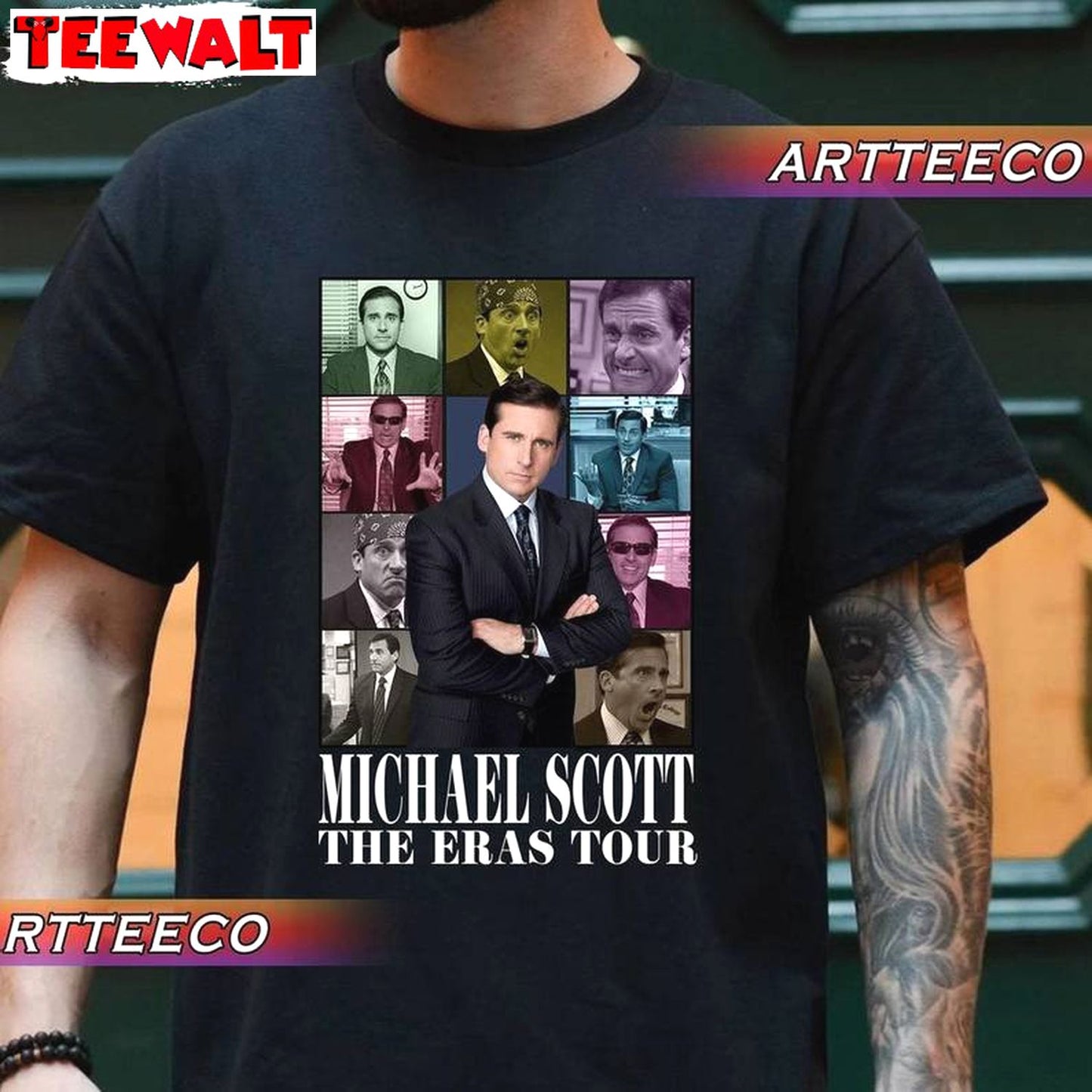 Vintage Michael Scott The Eras Tour T Shirt , Threat Level Midnight Shirt