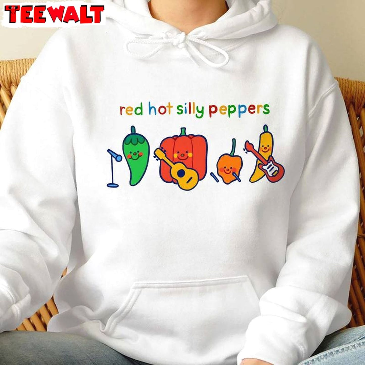 Cute Chilli Music Band Sweatshirt , Comfort Red Hot Silly Peppers Shirt