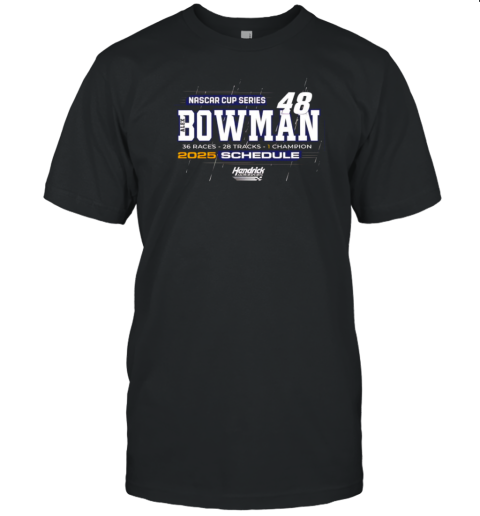 Alex Bowman Hendrick Motorsports Team Collection 2025 NASCAR Cup Series T-Shirt