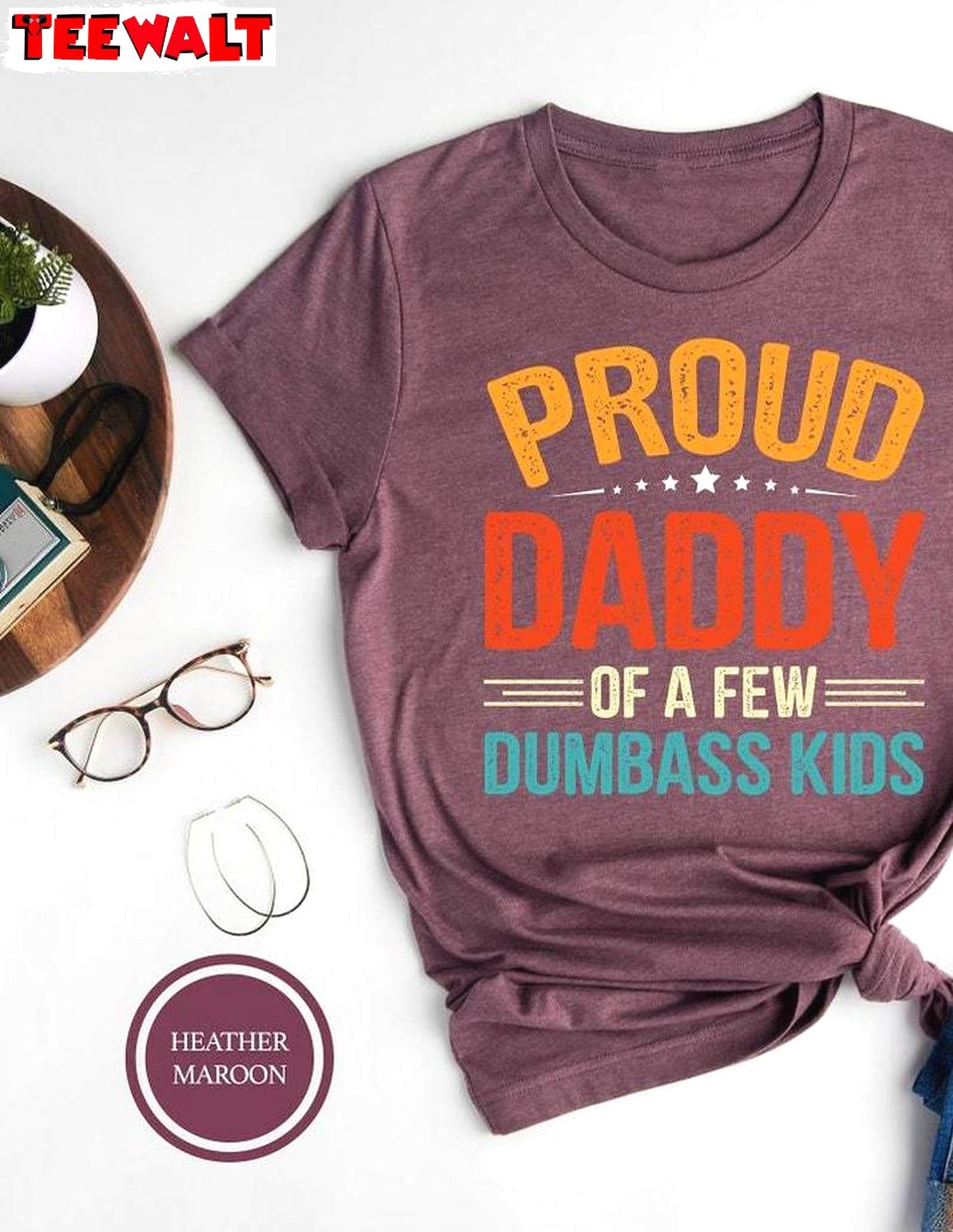 Limited Proud Father Of A Few Dumbass Kids Shirt, Funny Gym Sweater