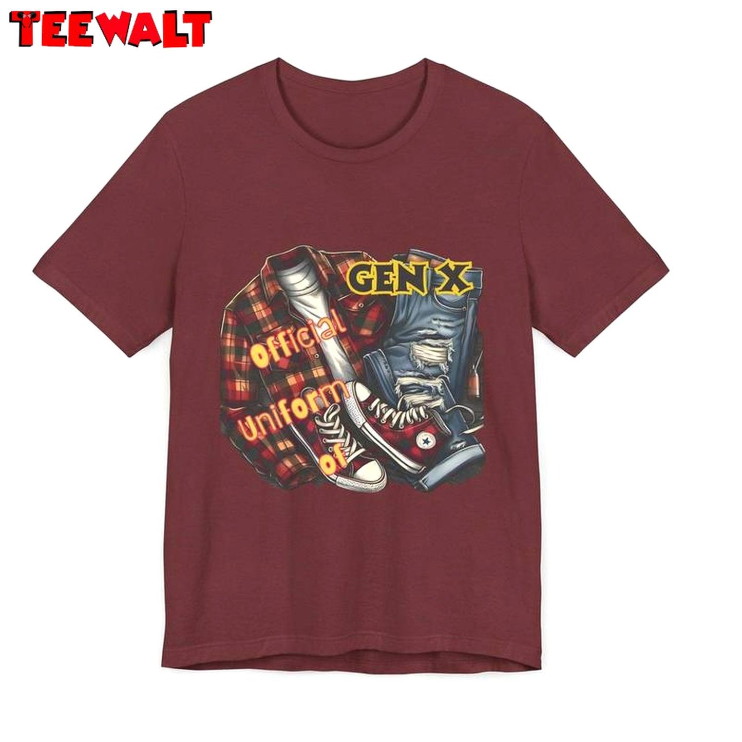 New Rare Gen X Shirt, Official Uniform Of Gen X Vintage Crewneck