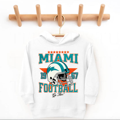 Miami Football Toddler Sweatshirt - Retro Game Day Apparel For Kids