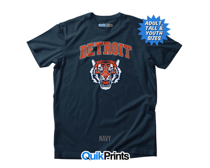 Detroit Tigers Custom Made-To-Order T-Shirts For All Sizes