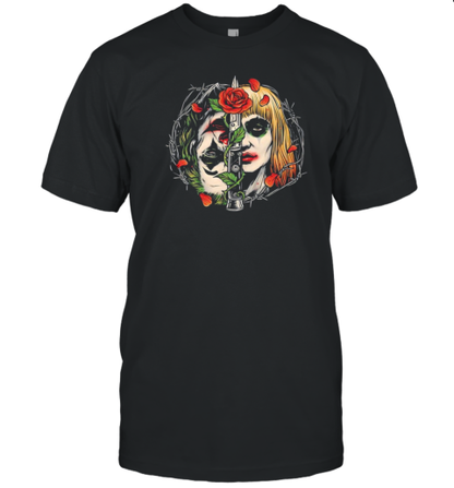 Joker and Harley Quinn Strange Couple T-Shirt