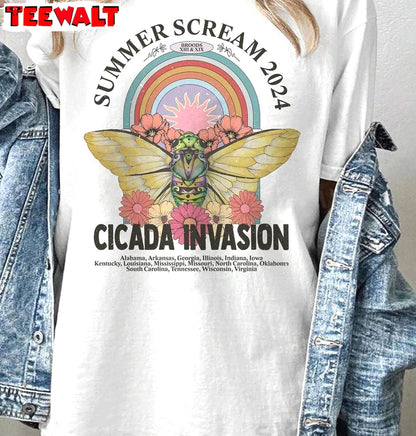 Limited Cicada Invasion Sweatshirt , New Rare Cicada Comeback Tour Shirt Long Sleeve