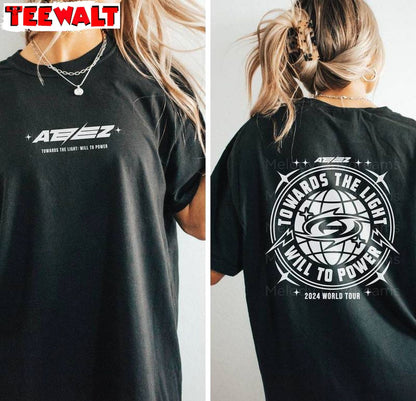 Ateez World Tour Creative Shirt, Fantastic The World Tour Crewneck Long Sleeve