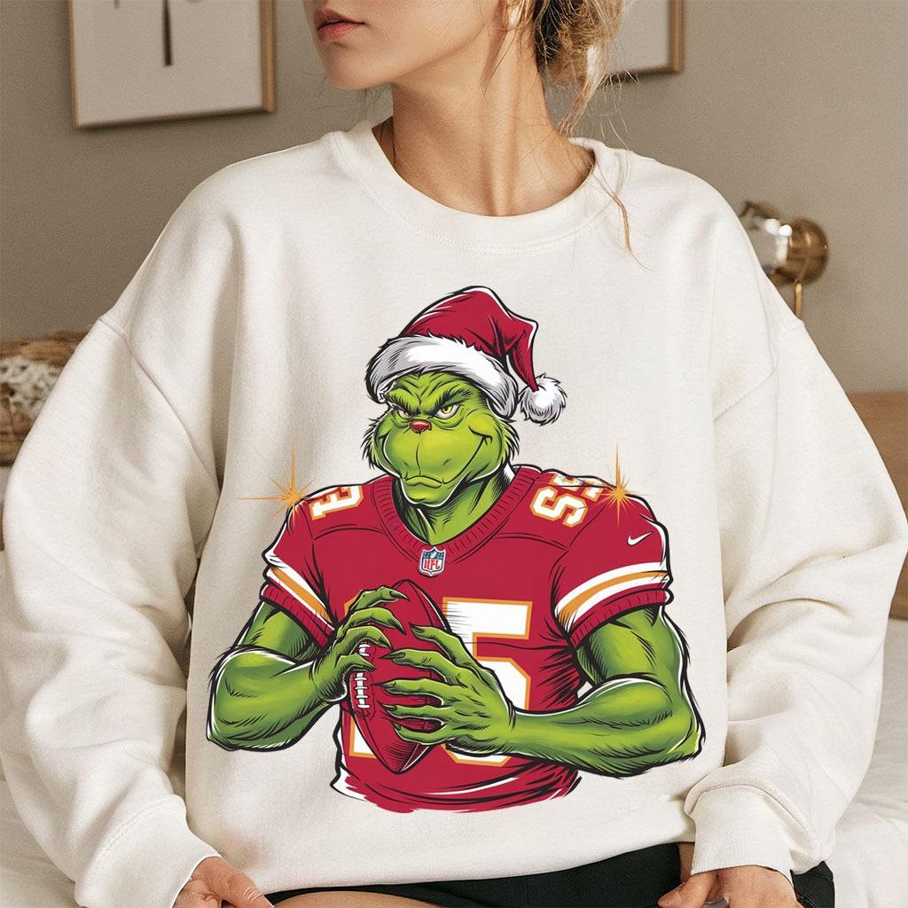 Chiefs Grinch Coquette Bow Christmas Merry Grinchmas