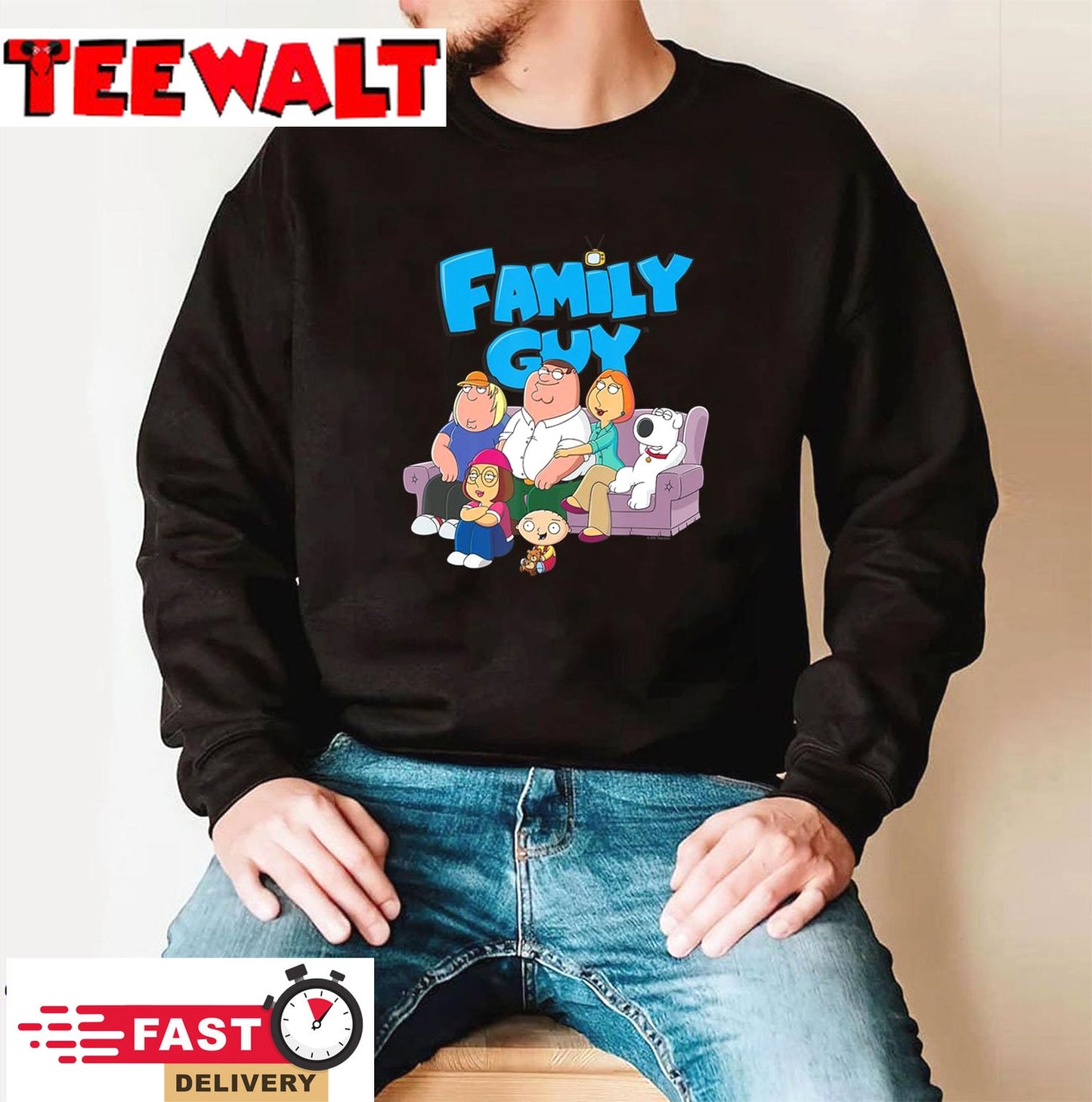 Family Guy Family with Logo T-Shirt