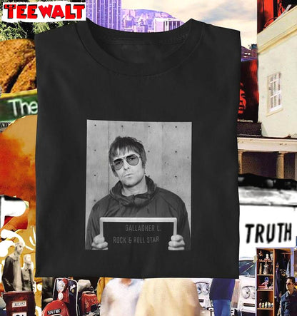 Trendy Liam Gallagher Shirt, Cool Design Short Sleeve Gift For Fans