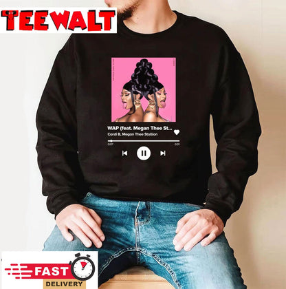 Cardi B Megan Thee Stallion Wap Lyric Unisex T-Shirt