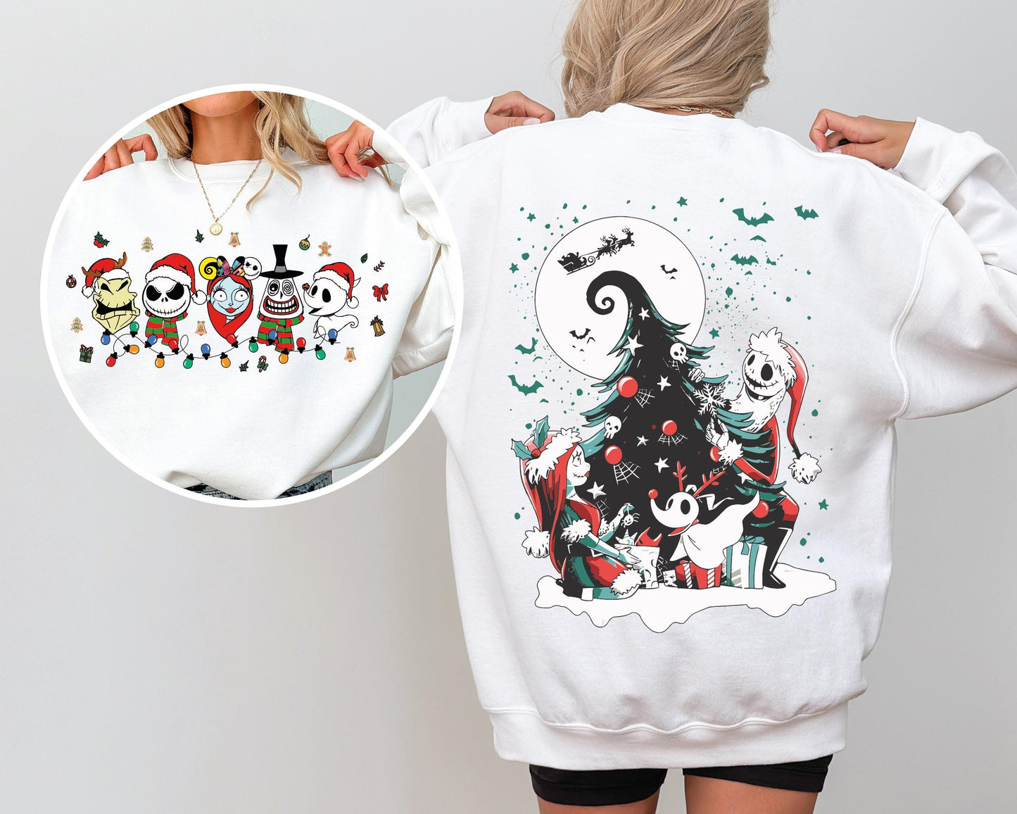 Disney Nightmare Jack & Sally Christmas Tee