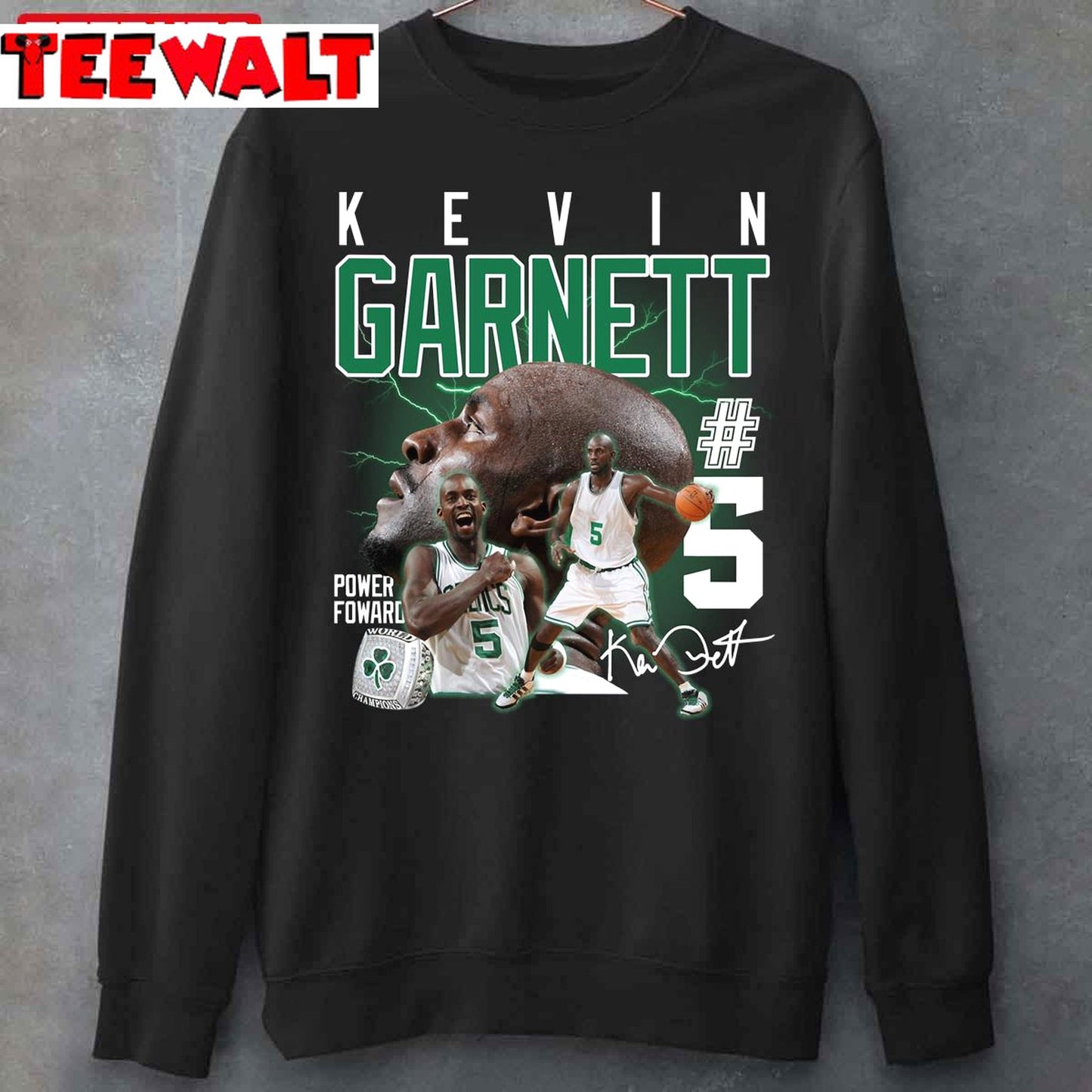 Kevin Garnett The Big Ticket Basketball Legend Signature Vintage 90s Bootleg Unisex T-Shirt